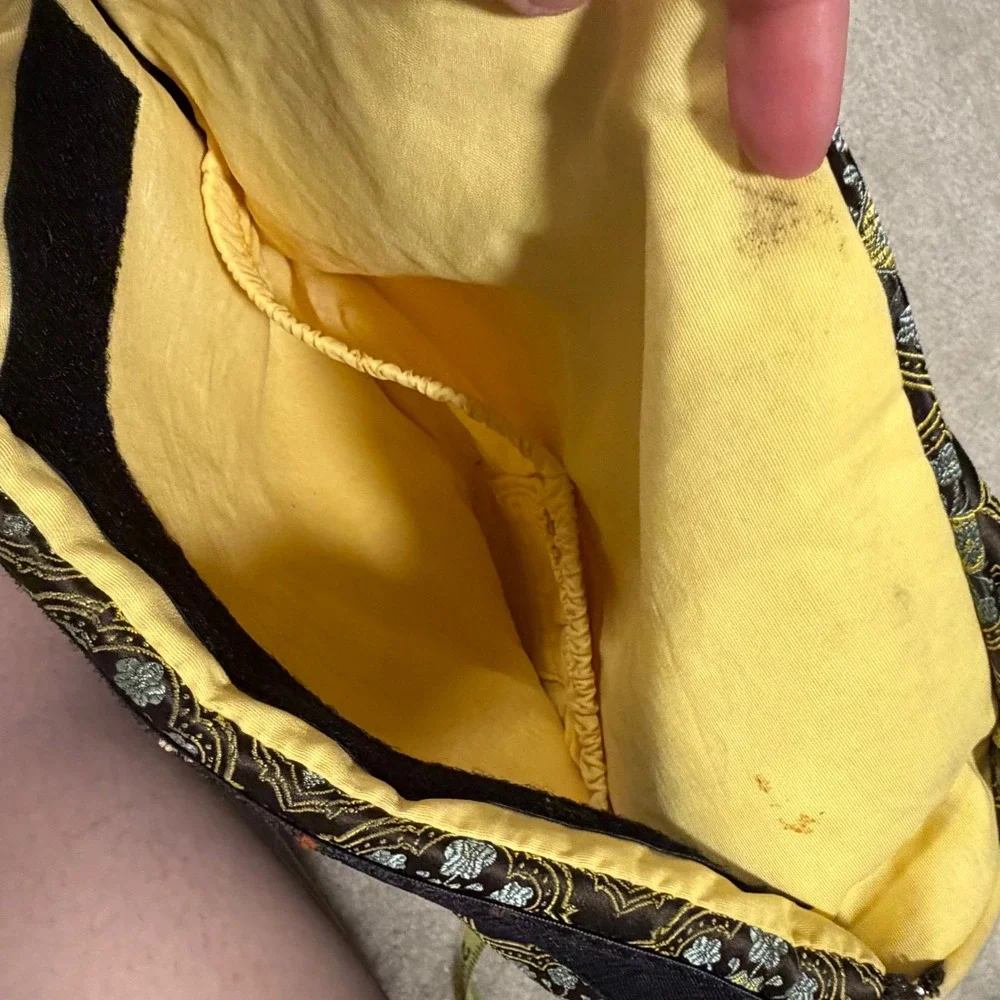 Petunia Pickle Bottom Baby Chic Diaper Bag Brown Gold Damask Brocade Messenger
